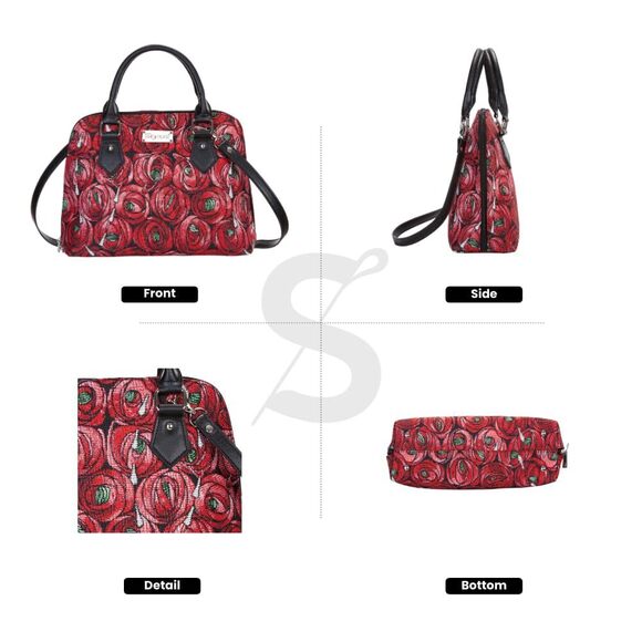 1702 Tapestry Hand Shoulder Bag Cross Body Purses Handbag Satchel Bag In main image 3